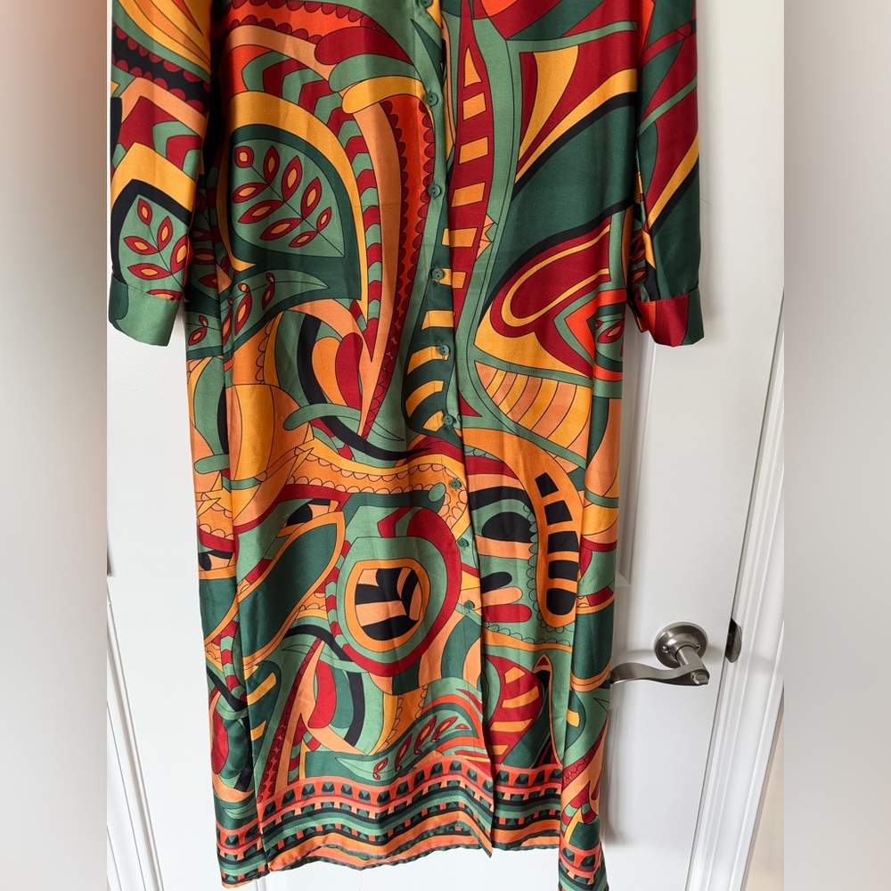 Unika multicolor shirtdress SOLD - Picture 3 of 16